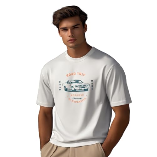 Image of Nobero Men's Regular Graphic Printed T-Shirt for Men | Soft Cotton | Classic Fit | Printed Casual Tshirt for Men