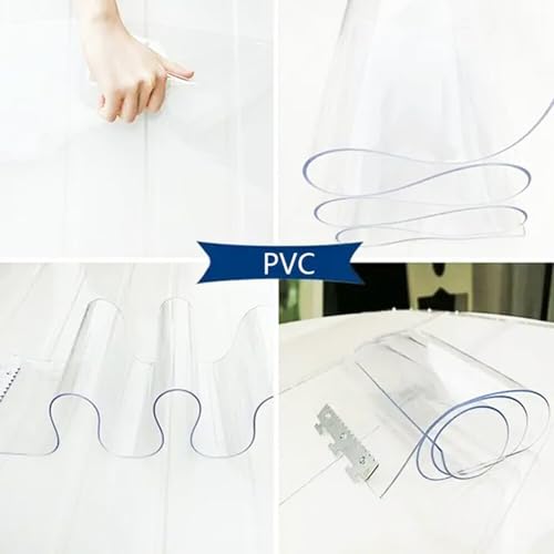 Kit rideaux de porte vinyle transparent pour entrepôt et refroidisseur - 5