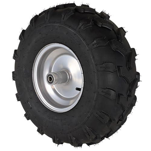 RedCap 19x7.00-8 Front Tire & Wheel Rim Assembly Pre-mounted for Coleman CT200U BT200X CT200UEX 196cc Hisun 200-3 200-7 Axis M200 Mini Bike with 6202RS Bearings