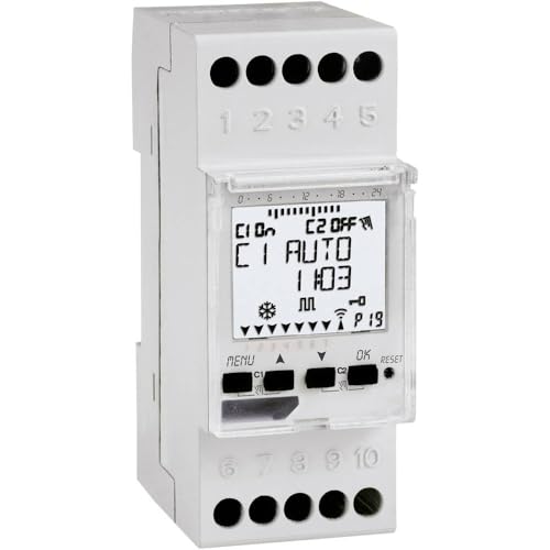 Perry 1IO3091 Interruttore Orario Settimanale Annuale, Bianco