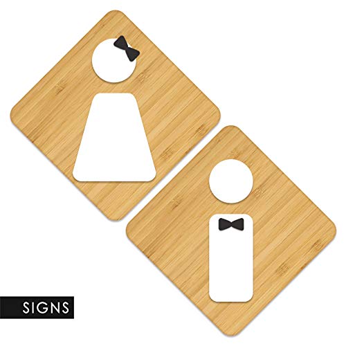 3DP Signs WC [A5] - 2 x Bagno Restroom Toilette