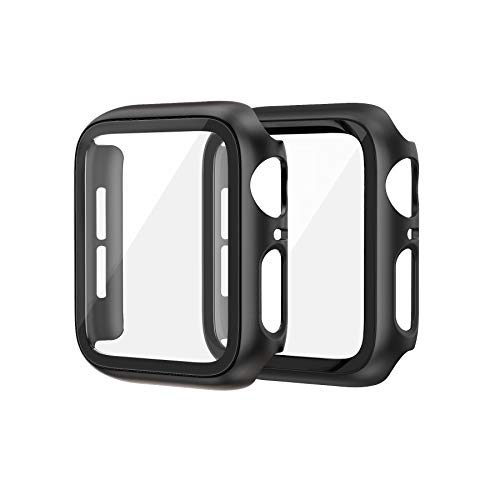 Coque Apple Watch 44mm de sport et quotidien avec protection écran en verre pour iWatch SE