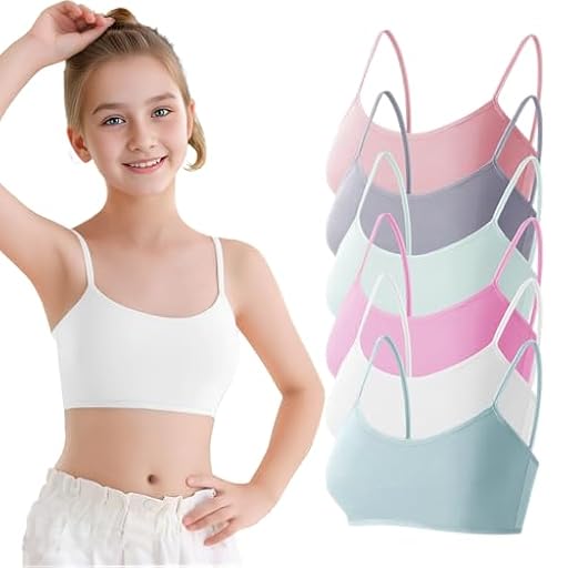 Channo Sujetador de Niña Algodón Top Básico sin Aros Regreso a la Escuela con Almohadillas Extraíbles. Pack de 6 Sujetadores. Talla L (12-14 años) | Ya disponible en tu tienda friki favorita! En mundofriki.es! Channo Sujetador de Niña Algodón Top Básico sin Aros Regreso a la Escuela con Almohadillas Extraíbles. Pack de 6 Sujetadores. Talla L (12-14 años) | Ya disponible en tu tienda friki favorita! En mundofriki.es!