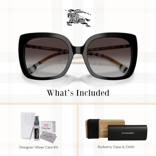 BURBERRY BE4323 Square Sunglasses for Women +BUNDLE with ACCESSORY EYEWEAR KIT2