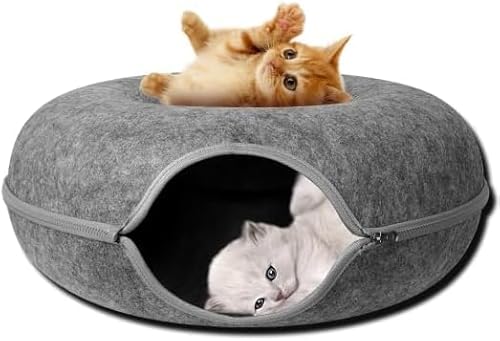 Cama Pet Tunel Rosquinha Gatinho Grande ANIMO SHOP