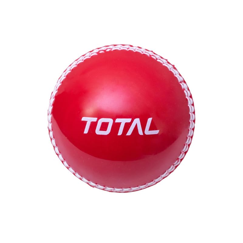 Total Incredible Hand-Stitched Soft Cricket Ball | Durable Synthetic Training Ball for All Ages | High Visibility Lightweight Cricket Ball for Indoor & Outdoor Practice & Skill Development | Red (B0DFH49RG3) Amazon Price History, Amazon Price Tracker