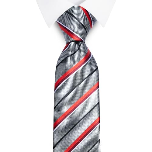 Image of joy alice Ties Set Men Mixed Color Necktie Handkerchief Cufflinks Brooch 3.15 Formal