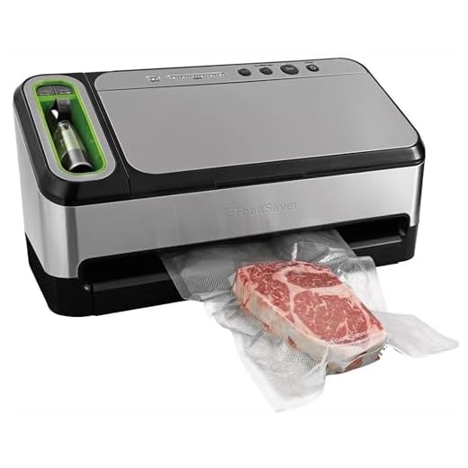 FoodSaver V4840 2-in-1 Vacuum Sealer Machine with Automatic Bag Detection and Starter Kit | Safety Certified | Silver, 18.80 x 9.50 x 10.60 inches