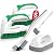 Holikme 5 pack Deep Cleaning Brush Set?Scrub Brush&Grout and Corner brush&Scrub pads with Scraper Tip&Scouring pads?for bathroom,Floor, Tub, Shower, Tile, Bathroom and Kitchen Surface?Green?