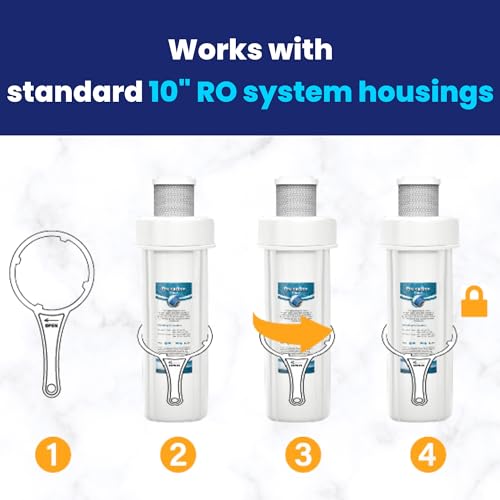 Puroflo B079F5TZVL Ero 5 Pc Reverse Osmosis Filters 1 Year Set, 5 Stage Reverse Osmosis Water Filter, Under Sink Ro Water Filter System Kit Compatible thumb #6