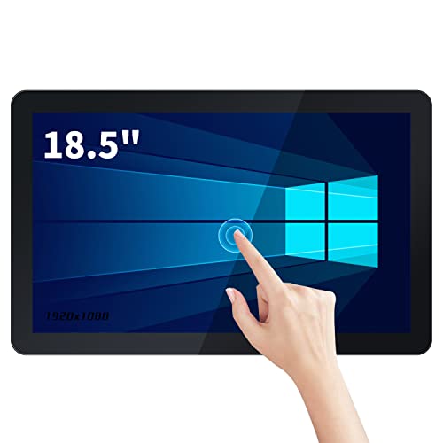 Image of 18.5 inch Touchscreen Industrial Computer Monitor, Wall Mountable WiFi & BT Smart Board for Office & Classroom, 1080P Display, Win-10 Pro, Core i7, 8GB RAM & 256G SSD