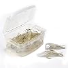 Valkyrie 12 Pieces Phosphor Hook Silicone Shrimp Fishing Rod Feed Fake Artificial Needle Fish Feed White
