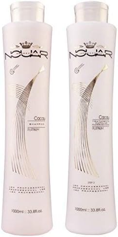 Deep Cleansing Shampoo and Smoothing Treatment - Nouar Cacau Platinum - 1Lt