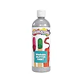 Colorations Washable Glitter Paint, Silver - 16 oz. (Item # CGPSI)