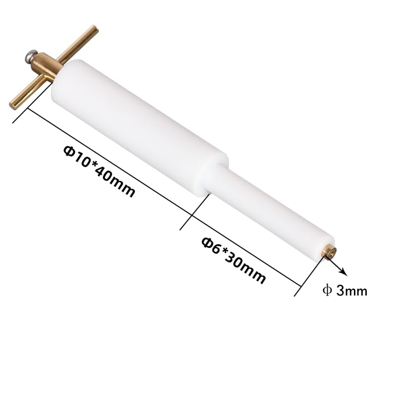 Electrodo de pasta de carbono D2mm ajustable y modificable en PTFE 7