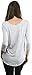 ToBeInStyle Women's L.S. Scoop Neck High-Low Top - Heather Gray - Medium