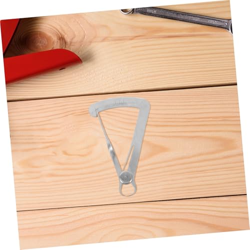 Calibrador de acero inoxidable 2 piezas para joyería, medición interna y de grosor con calibrador triangular para trabajos detallados precisos miniatura 7