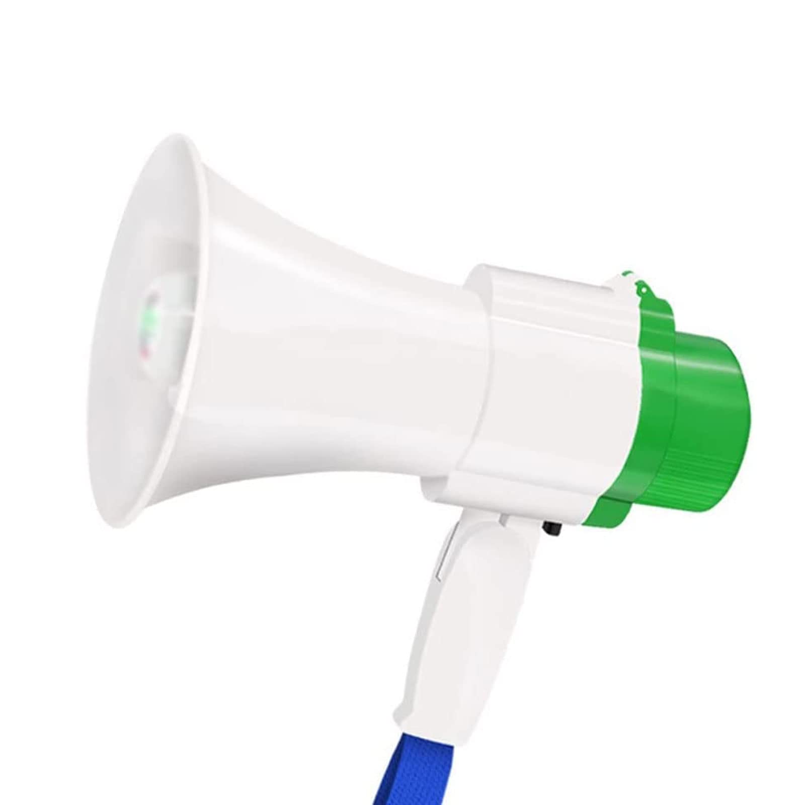 GFJryET Handheld megaphone, Megaphone Speaker Green Handheld Horn 150W High Power Loud with Volume Control