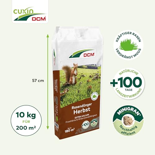 Cuxin DCM Rasendünger für den Herbst, Langzeitdünger 9 kg