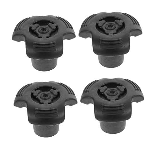 minkissy 4pcs Non-Slip of Crutches Crutch Feet Cover Crutch Stick Feet Crutch Stick Leg Cover Crutch Anti-Skid Leg Cover Crutch End Mats Crutch Feet Cushion Black Rubber