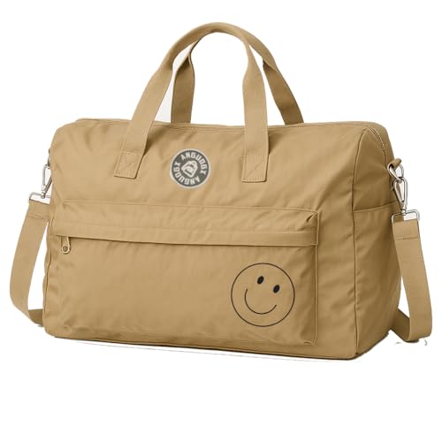 Bolsa feminina para viagens, academia, passeios mala de bordo bolsa para roupas e objetos resistente ? ?gua (BEGE)