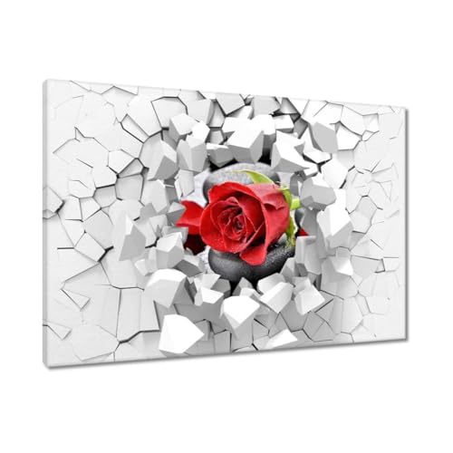 Toile pierres roses rouges 90 x 60 cm pour apaiser l'ambiance de la chambre
