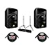 Behringer 2-Pack EUROLIVE B615D Active 1500 Watts 2-Way PA Speaker System with 15in Woofer - Bundle with 2 Pack 15
