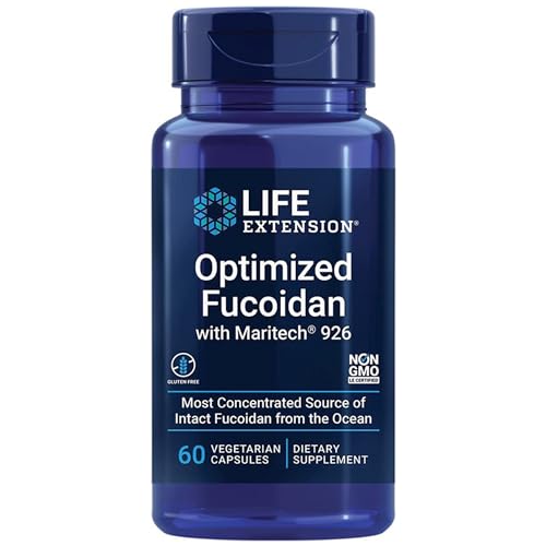 Life Extension, Fucoidan Optimizado con Maritech, Extracto de Wakame, 60 Cápsulas veganas, Probado...