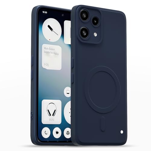 Image of Pikkme Back Cover for Nothing Phone 3a Lite 5G Soft Matte Silicone Mag-Safe Design (Mag-Safe Not Support) Camera Protection | Slim Fit Bumper Cover (Blue)