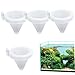 4Pcs Fish Food Feeder Funnel-Shaped Fish Feeder for Worms 2.6x2.7 Inch Aquarium Feeder with Suction Cup Long Lasting Plastic Fish Food Feeder for Fish Tank Aquarium AccessoriesFish Tank AccessoriesAq