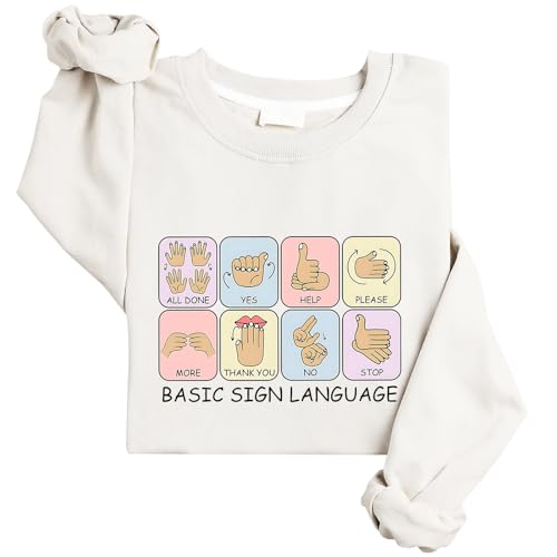 Sign Languages Sweatshirt Basic Sign Languages Sweatshirt