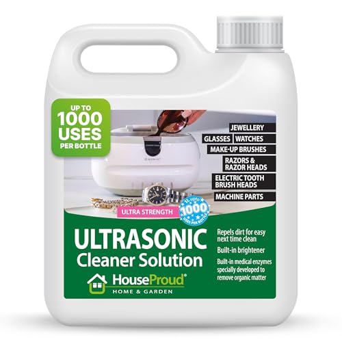 Ultrasonic Jewellery Cleaner Solution Fluid 1L Gold Silver Watches