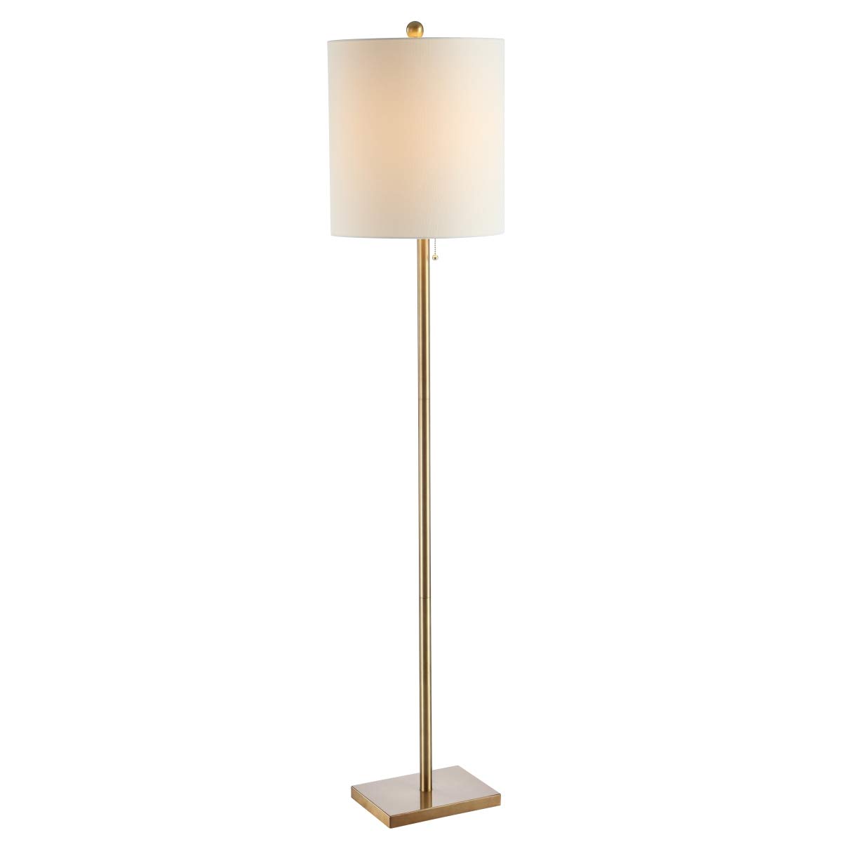 Safavieh FLL4055A Lighting Octavius Brass Gold 61-inch Floor Lamp 