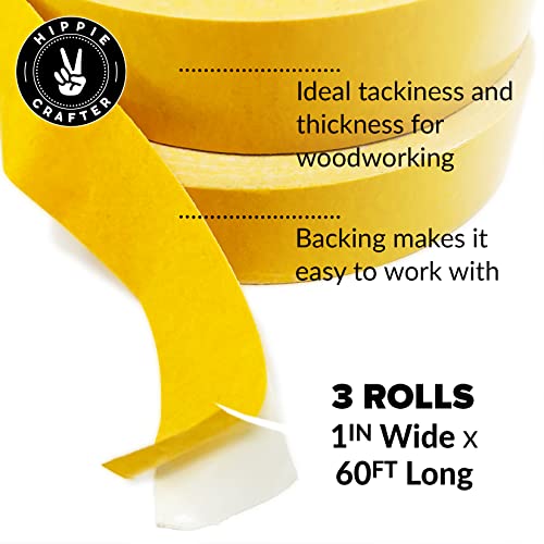 3 Pk Double Stick Tape Double Sided Woodworking Tape Double Sided 1