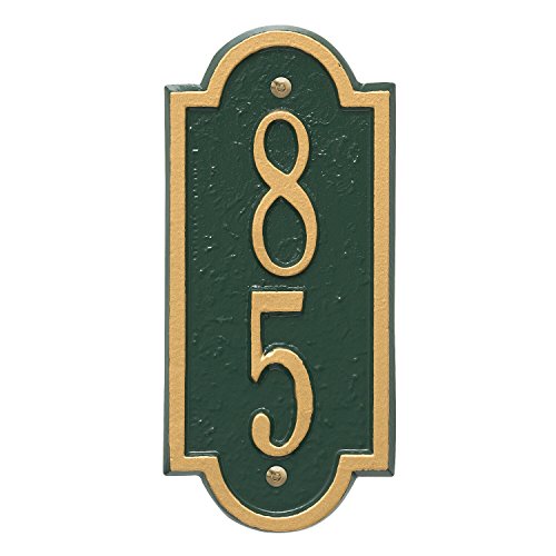 Whitehall Custom Richmond Mini Vertical Address Plaque 4”W x 9”H (1 Line)