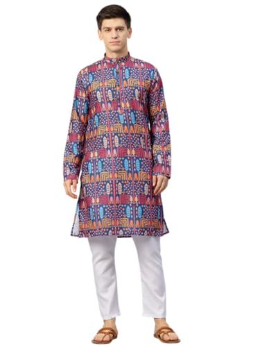 Image of Luxrio Kurta Set for Men Cotton Blend Kurta with Pyjama Set Ethnic Set