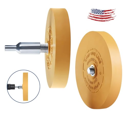 Image of 30 PCS Decal Remover Eraser Wheel Rubber Eraser Wheel Adhesive Remover Wheel for Cars Sticker Remover Tool Removes Pinstripe Stripe Vinyl Tape and Graphic