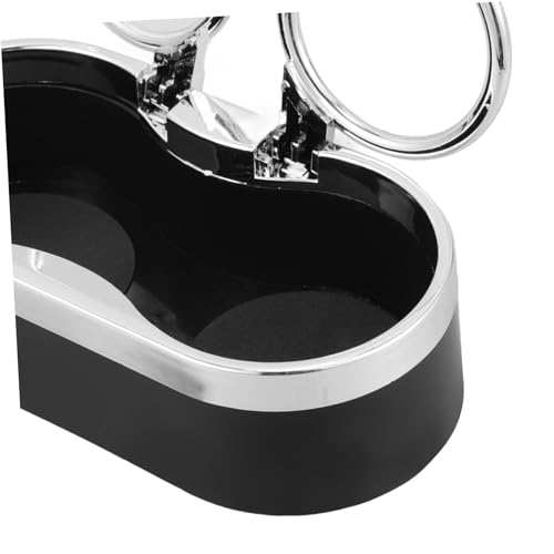 Portavasos Doble para Consola de Auto Autoadhesivo Negro miniatura 5