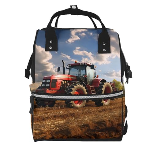 Sac à dos à langer tracteur agricole de grande capacité pour femme