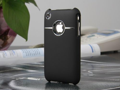 iPhone 3GS Case, iPhone 3G Case, iSee Case (TM) Silicone Tire Pattern Soft Full Cover Case for Apple iPhone 3G 3GS (3-Tire Black) (Black Metal)