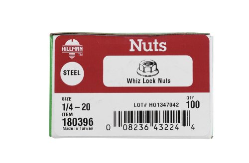 Hillman 1/4 Zinc-Plated Steel SAE Whiz Lock Nut 100 pk