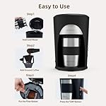 avigator Portable Coffee Maker, Drip Coffee Machine Single Serve with 10 oz Travel Mug for Traveling, Office, Home and Dorm, 120V, Black - Image 5