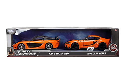 Jada Fast & Furious 1:32 Han's Mazda RX-7 & Toyota GR Supra Twin Pack miniatura 2