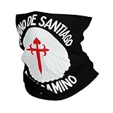 AIIAOASA Buen Camino De Santiago - Bandana para el cuello, bufanda para la cara, para mujeres y hombres, España Compostela para la cabeza, pasamontañas