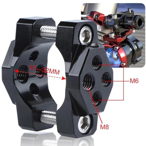 Support de montage universel moto 17-32mm pour feu antibrouillard guidon - 2