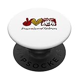 Photo Gallery maglietta natalizia con scritta "peace love" popsockets popgrip intercambiabile Photo Gallery maglietta natalizia con scritta "peace love" popsockets popgrip intercambiabile