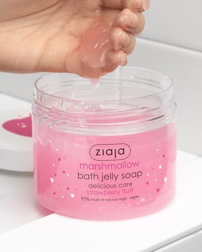 Ziaja Marshmallow Strawberry Fluff - Bath Jelly Soap image 4