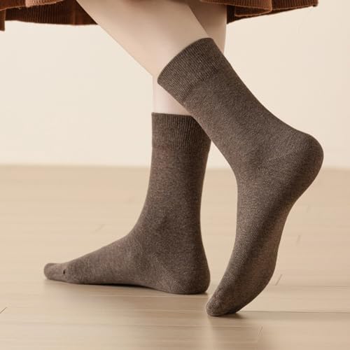 Image of Ndoobiy Womens Socks for Women Crew Ankle Long Cotton 6 Pairs
