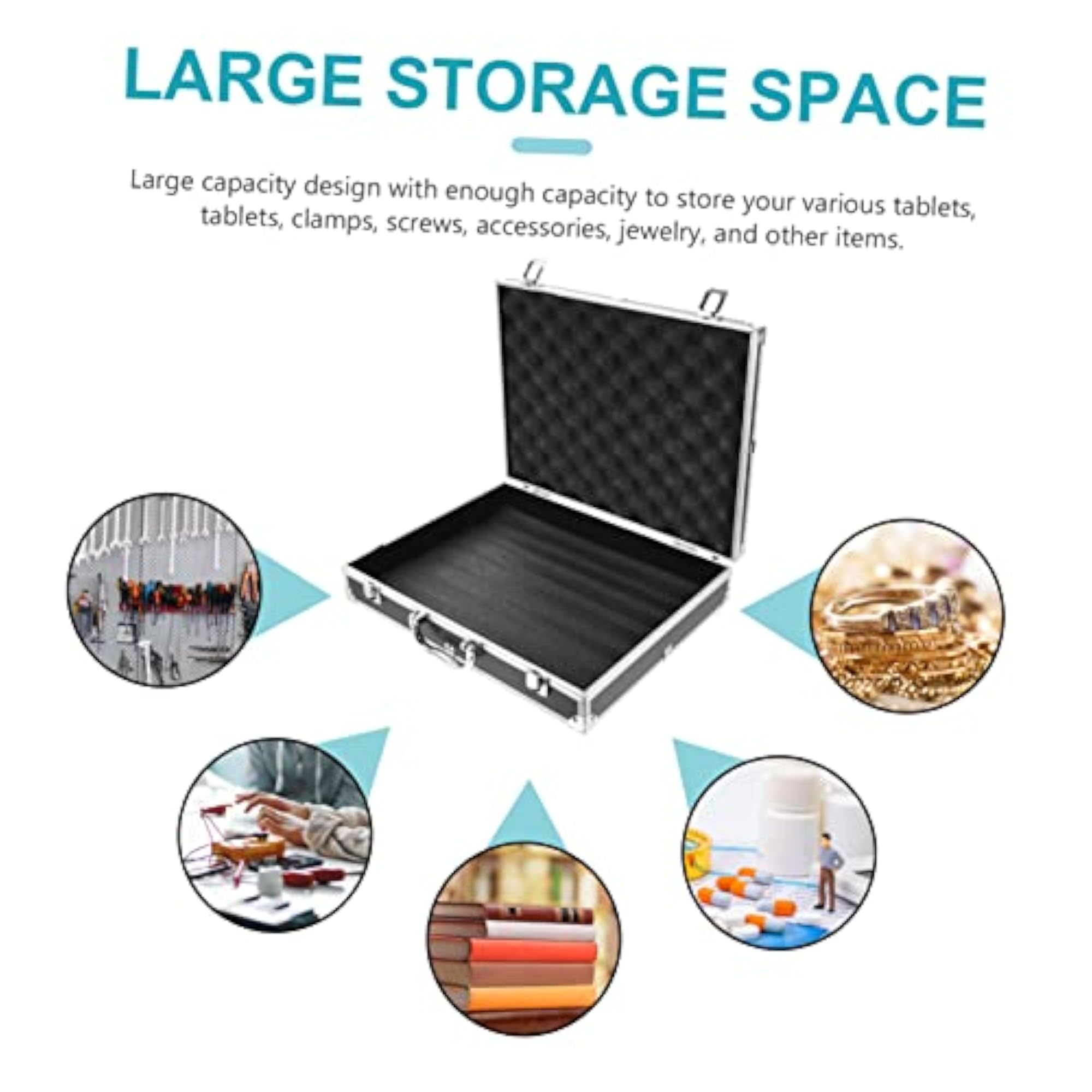 Toolbox Aluminum Briefcase for Makeup & Travel