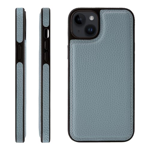 HANATORA for iPhone 15Plus �P�[�X �{�v �ϏՌ� �o���p�[�^ �X�}�z�P�[�X �X�}�z ���ʖ{�v �V�������N���U�[ �M�t�g �u���[�O���[ WPG-15Plus-BlueGray